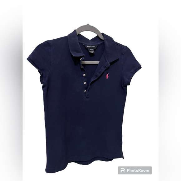 POLO ralph lauren, navy blue, short sleeve top - Picture 1 of 2